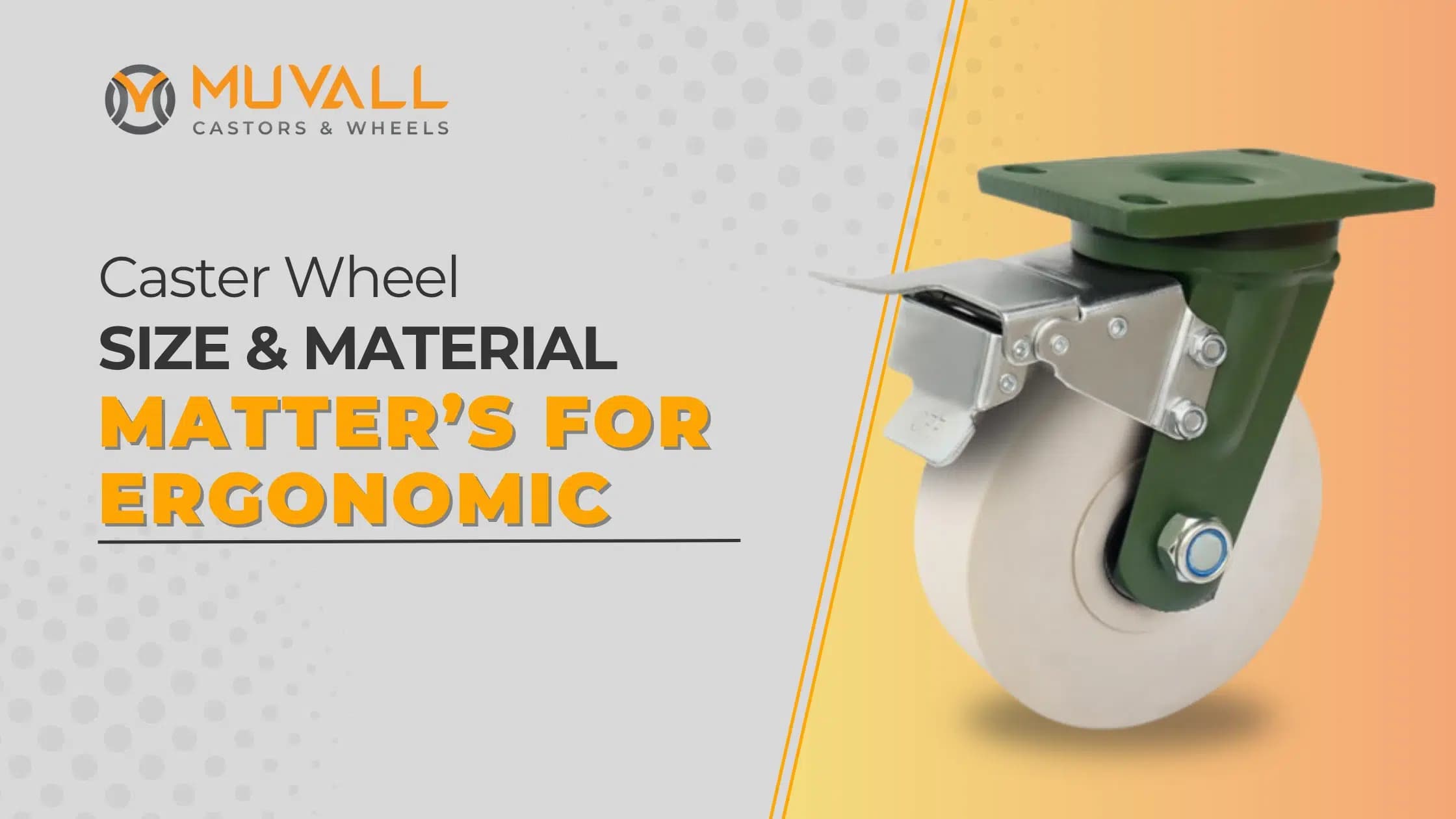 Why Caster Wheel Size and Material Matter’s for Ergonomics